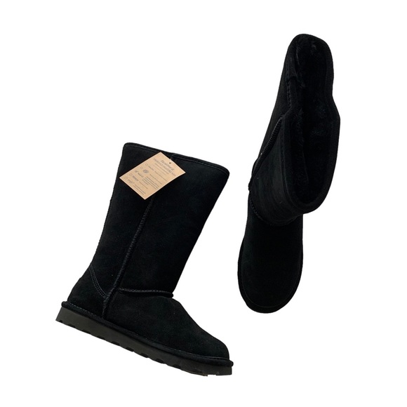 BearPaw Shoes Bearpaw Womens Elle Tall Black Classic Suede